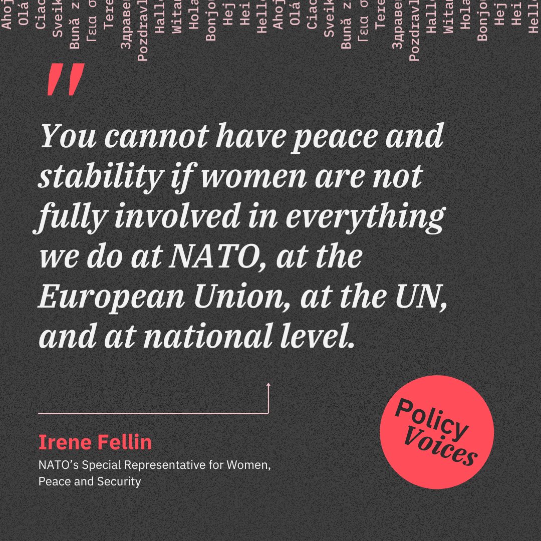 ⚡ @irenefellin began her tenure as @NATOWPS just weeks before Russia’s full-scale invasion of #Ukraine. After returning from her second trip there, she outlines why this role is still so important in this #PolicyVoices episode. ⤵️ Catch up here: tinyurl.com/yzsm7ua7