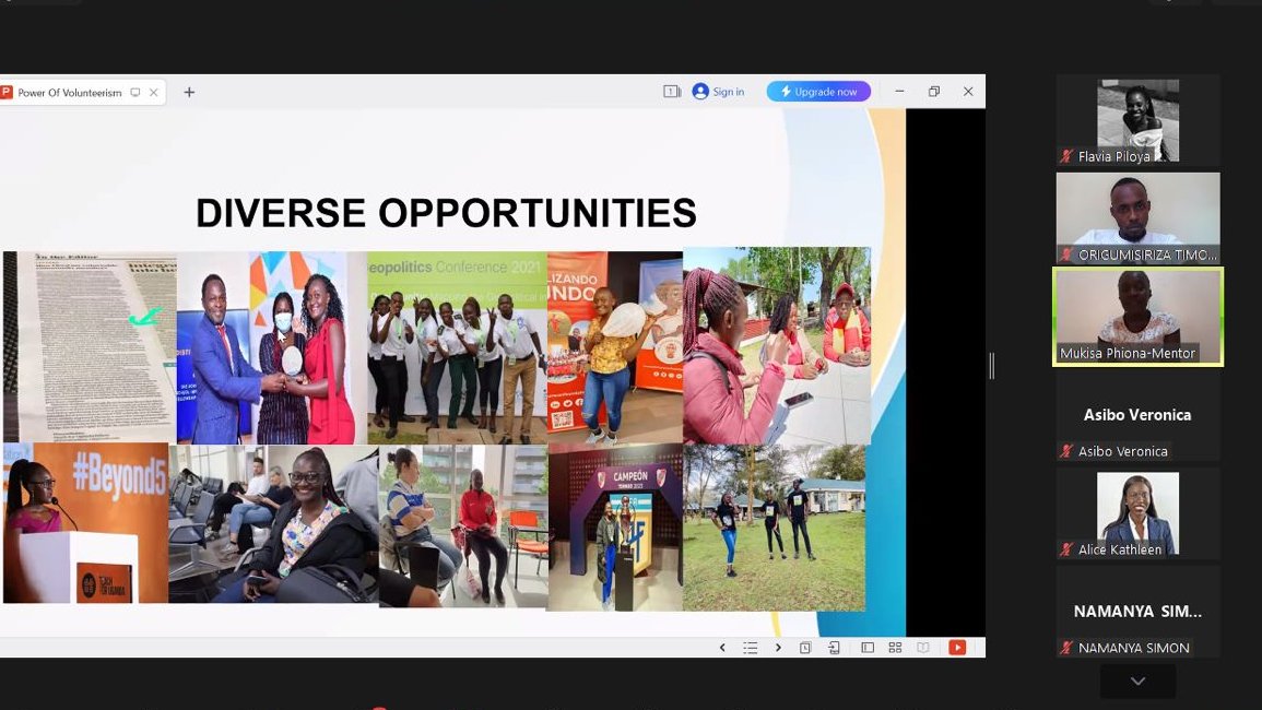 She encouraged mentees to identify gaps &amp; understand the purpose of their volunteer activities to be impactful.  Volunteerism strengthens communities, expands networks, increases opportunities in the world market promotes self-efficacy, boosts social skills &amp; nurtures creativity