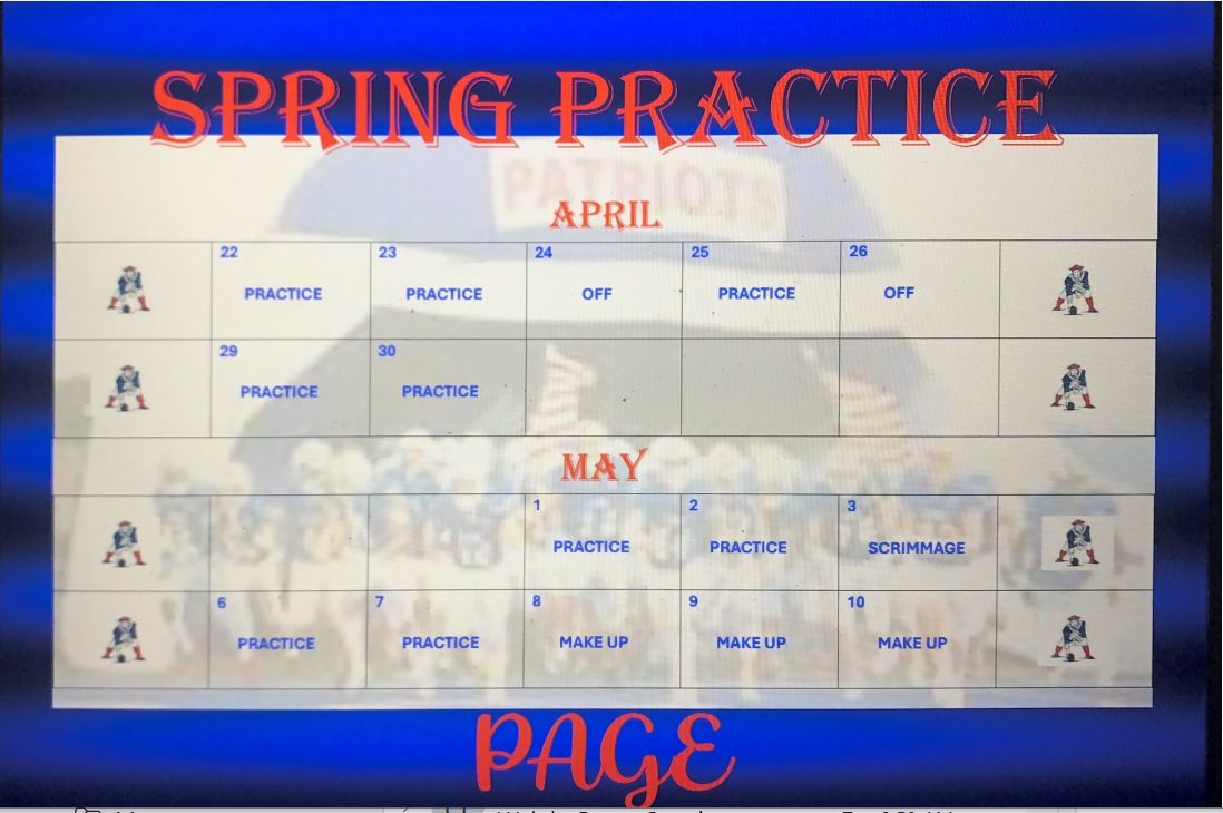 Spring has sprung and you know what that means.....Time to show off some of those weight room gains on the field!!! Let's GO!! Team 2024 you are up!!