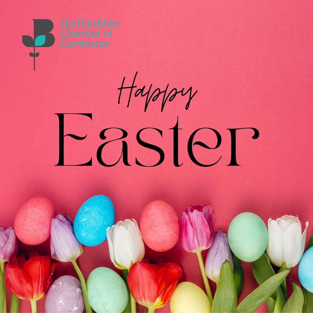 Happy Easter from the Herts Chamber team! We hope everyone is having a fabulous chocolate-filled Easter weekend! 🍫🥚🐰 #HertsChamber #KeeptheHeartinHerts #BusinessCommunity #HappyEaster