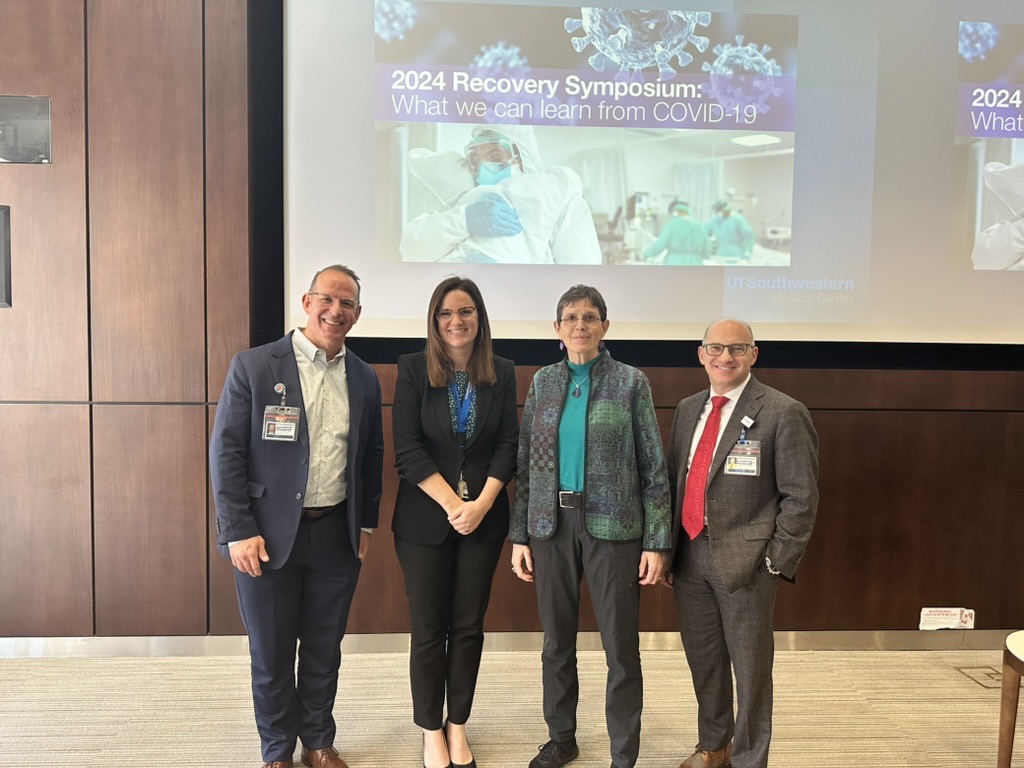 Kala Bailey, M.D., and Carol North, M.D., M.P.E., facilitated the 2024 Recovery Symposium, which focused on learnings from the COVID-19 pandemic. #Psychiatry #UTSW