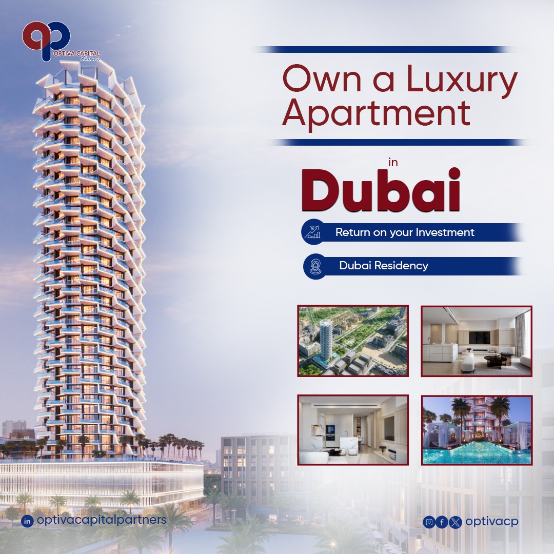 Unlock the world of luxury living and lucrative returns! Invest in our international real estate offer today and own a prestigious apartment in Dubai. Enjoy guaranteed returns on investment along with an exclusive residency permit. Send us a DM today. #Dubai #Realestate