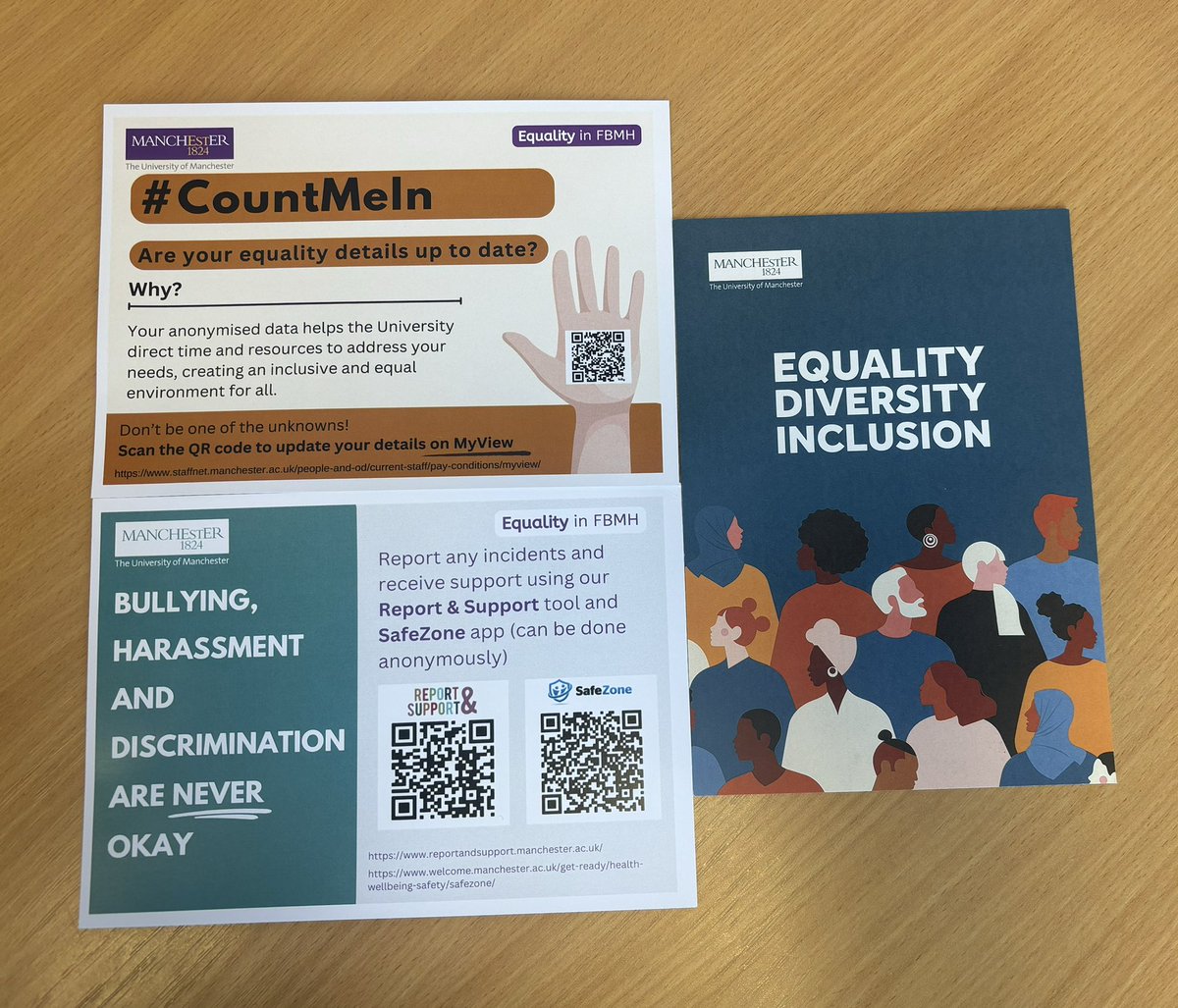 #EqualityInFBMH one of the #EDI initiatives implemented by our colleagues in @FBMH_UoM @njgardi @FBMH_SR Each of our Faculty areas and #ProfessionalServices embedding #EDI at @OfficialUoM #OurPeopleOurValuesOurFuture @missnellyash @UoMEandD