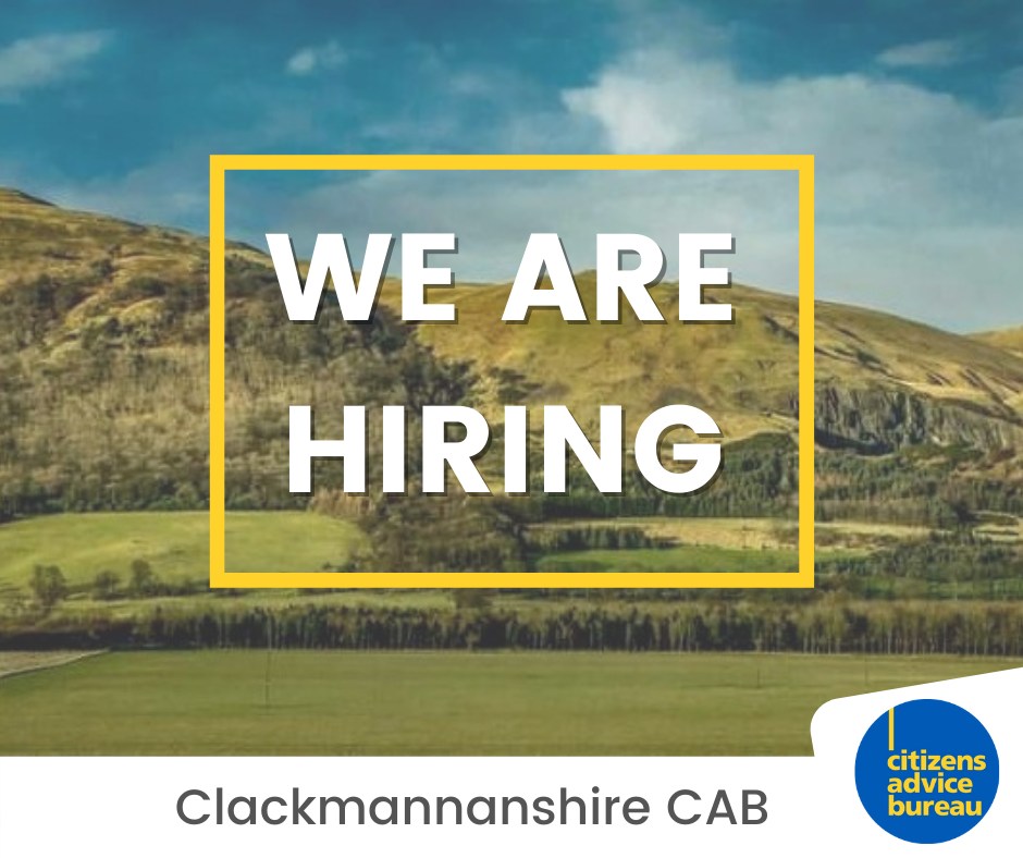 ⭐️ Exciting job opportunity ⭐️ We are looking for a Debt Adviser to join our team. For further information + details on how to apply, please click on the below link 👇 clackscab.org.uk/careers/debt-a…