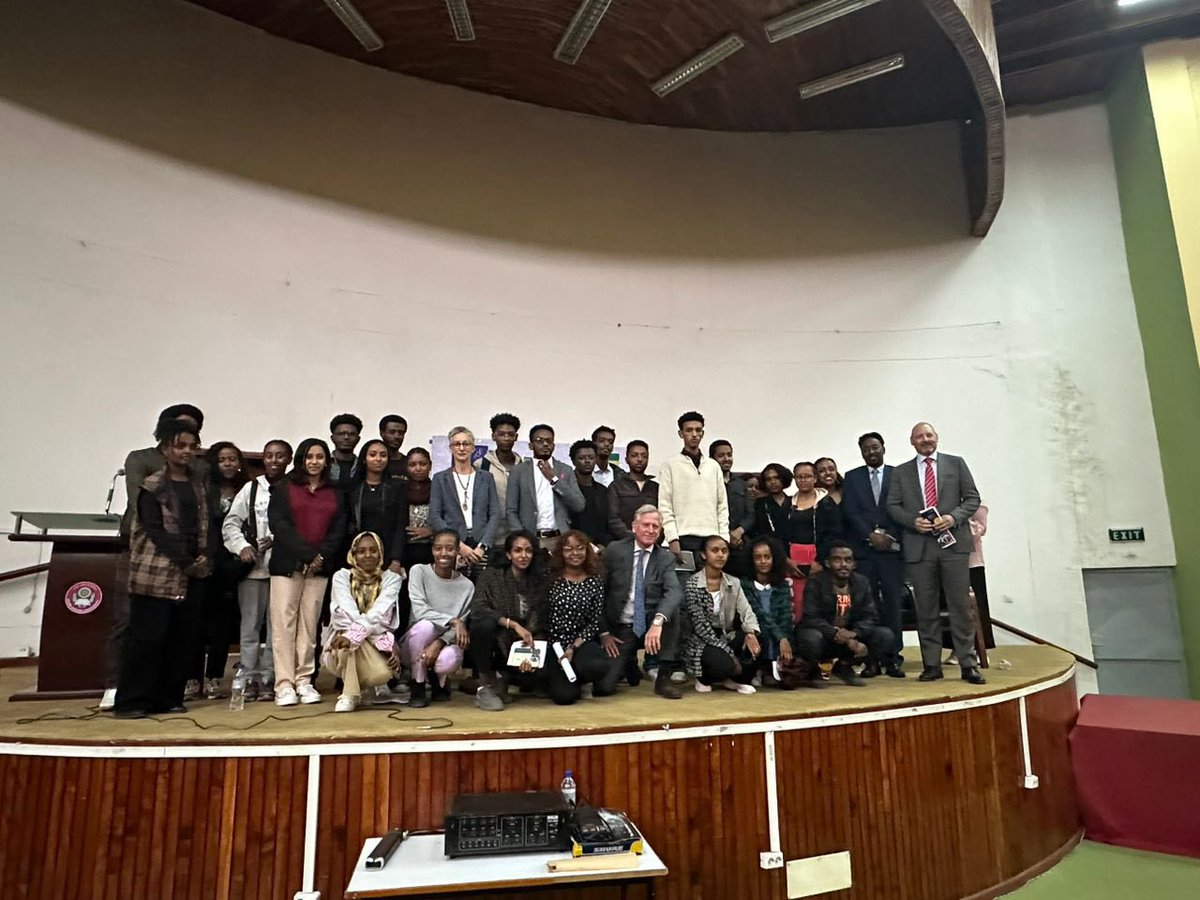 RiccardoMosca2's tweet photo. Honoured to share #AUEU's partnership efforts for youth inclusion, empowerment &amp; enhanced participation in decision making processes on the continent. Thank you @ysbethiopia &amp; @EUinEthiopia for this opportunity to engage with Ethiopian youth!
@eu_eeas https://t.co/b0M3tqrigF
