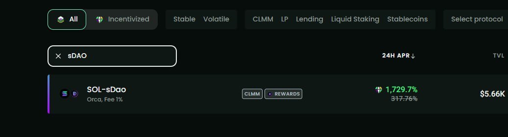 Earn 1729% of Daily APR with <a href="/HawksightCo/">Willie Francis</a> Strategies!

Actually the Total Supply is 99 129 $sDAO only.
CA: G1D37UsST1PYGs7SL3nwA3WH2Yu2roq3KLYV3VTJN7ma

#SOLANA #SolanaCommunity
