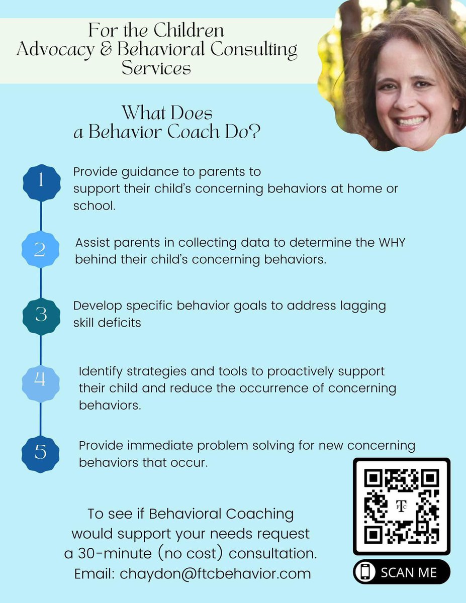 Are you a parent struggling to navigate challenging behaviors at home with your child? 

As a behavioral coach I can help! 
#specialeducation #specialneeds  #inclusion #sped #asd #specialed #behavior #behavioranalysis #emotions #adhd #aba #learningdisabilities #neurodiversity