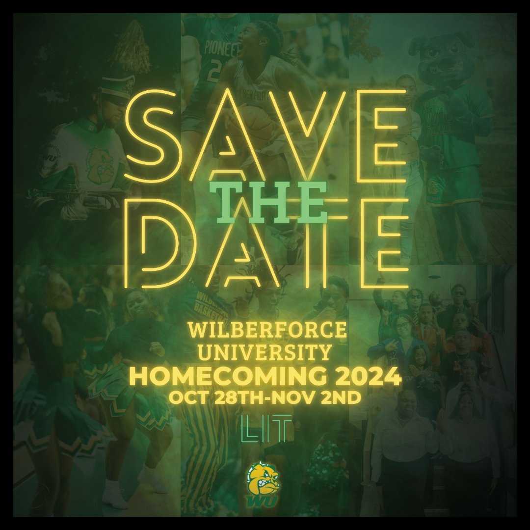 Good morning, WU Family & Friends! We heard you. We can't wait to see you back on the yard this Fall. SAVE THE DATE! Wilberforce University HOMECOMING 2024! #wu1856 #HOMECOMING2024 #HBCU
