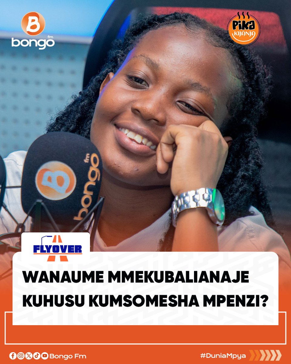 Bongo FM (@bongotzfm) on Twitter photo Kwahiyo wanaume mmekubalianaje kuhusu kumsomesha mpenzi ambae bado hamjaoana?
Maoni yako yanasomwa ndani ya Flyover ya @Bongo_FMtz
โ๏ธ & ๐ธ <a href="/said_pichadunia/">Said Pichadunia</a> Kwahiyo wanaume mmekubalianaje kuhusu kumsomesha mpenzi ambae bado hamjaoana?
Maoni yako yanasomwa ndani ya Flyover ya @Bongo_FMtz
โ๏ธ & ๐ธ <a href="/said_pichadunia/">Said Pichadunia</a>