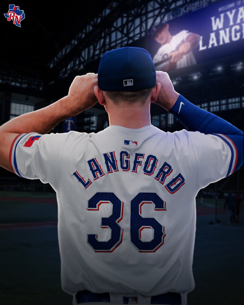 Wyatt Langford will wear #36 for your Texas Rangers