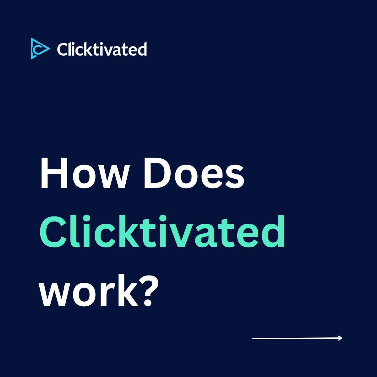 Clicktivated's tweet photo. Find out how Clicktivated works! 💡

We empower viewers to engage with any object, experience, or location with just a few taps.

https://t.co/awUVgp0TQv https://t.co/gdUoPsV1sQ
