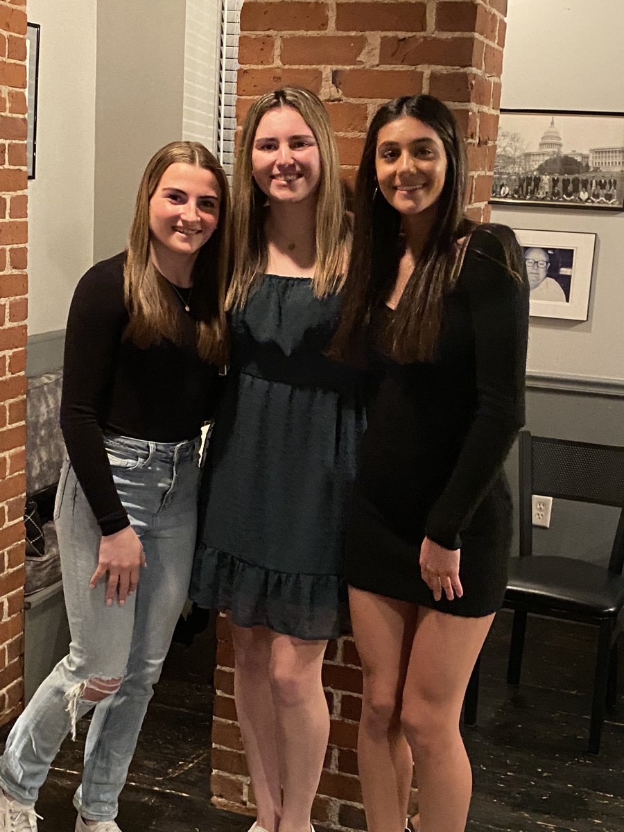 Great night celebrating this crew, especially our outstanding seniors, Lauren Tricia, and Alexa!