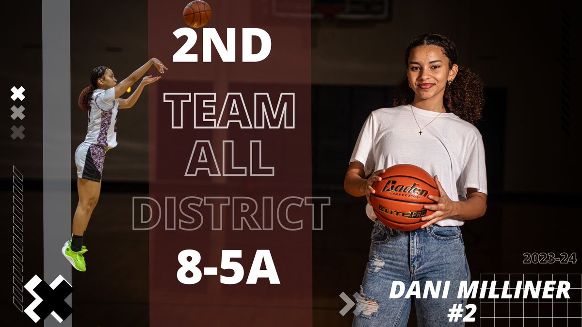 ladywolfbball's tweet photo. S/o to our deadly 3pt shooter, @DaniMilliner2 on her All-District honors. Dani shot 50% from 3 in district play this year... yes you read that correctly!! Congrats Dani! Keep filling it up!
#runwolvesrun
#Wolfpack https://t.co/ENC2hDNo03