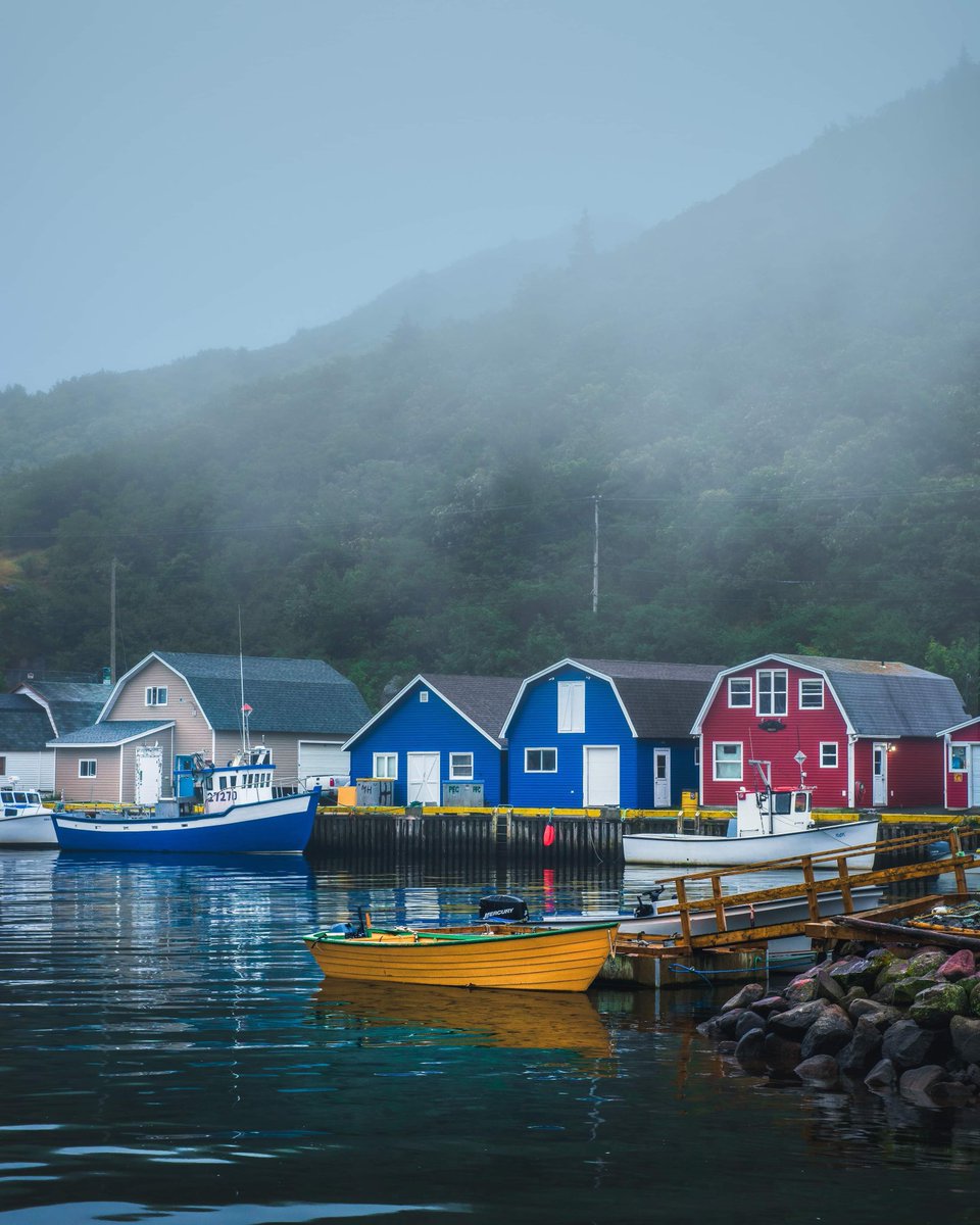 Foggy day at Petty Harbour Newfoundland. #newfoundland #canada