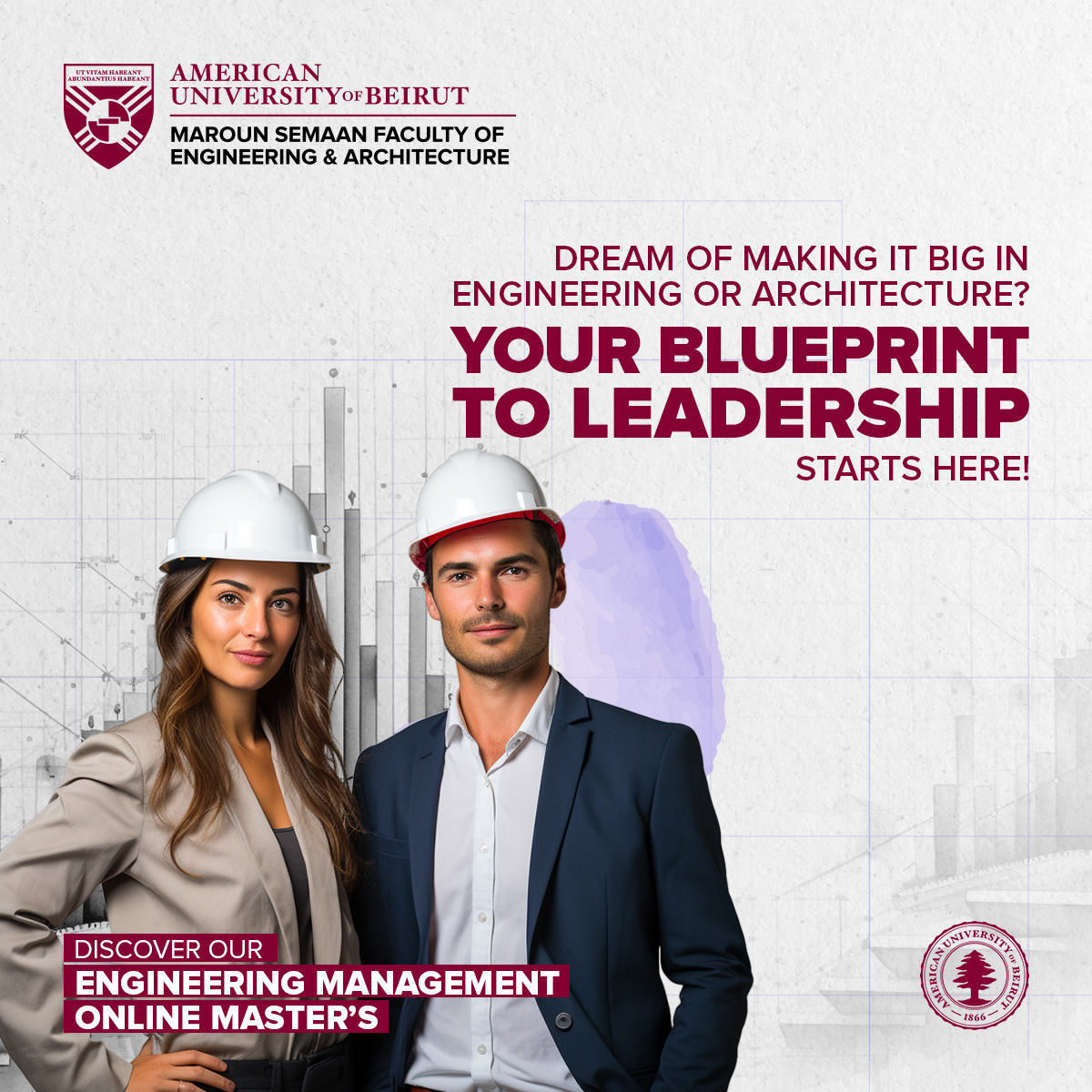 With our fully online 💻, flexible Engineering Management master’s program, you can work your way to your next leadership role from anywhere 🌍, at any time 🕑 Join us today! 🔗aub.edu.lb/msfea/Landing/… @AUB_Lebanon @AGforE_ @AUBGradCouncil #AUB #MSFEA #AGHub…