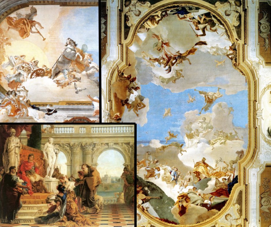 When I was getting my degree in art history, my all time favorite lecture was on the Rococo artist from the Venetian School, Giovanni Batista Tiepolo. 

On this anniversary of his death, I wanted to share the glory of his paintings. 

A prolific painter working not only in Italy