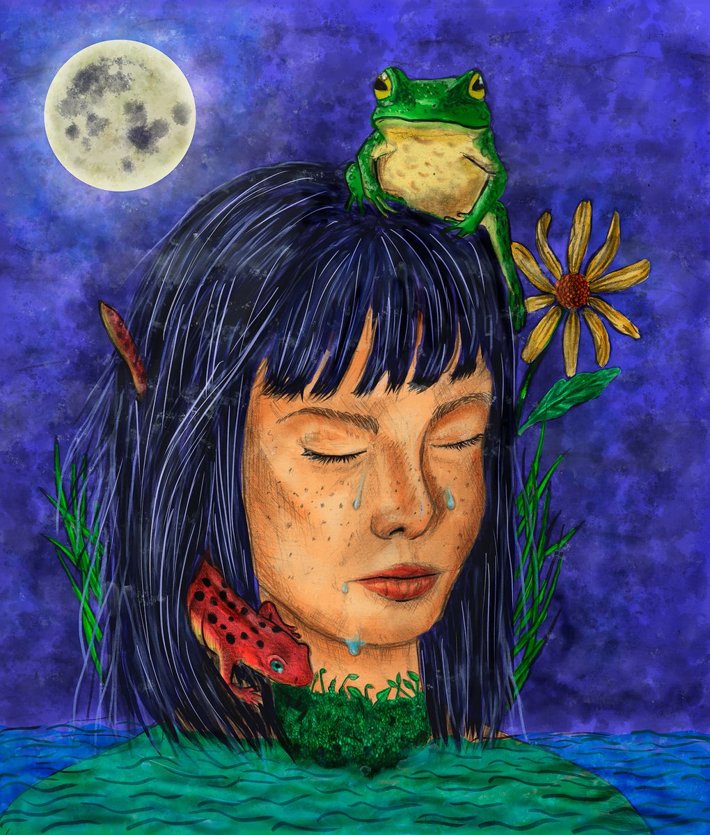 Arturockr's tweet photo. Casi no subo mi trabajo por acá, pero volvi a dibujar y quería compartir.
Un dibujito para las tristezas y las lagrimas ✨💚
RT? https://t.co/DIgHi1y769