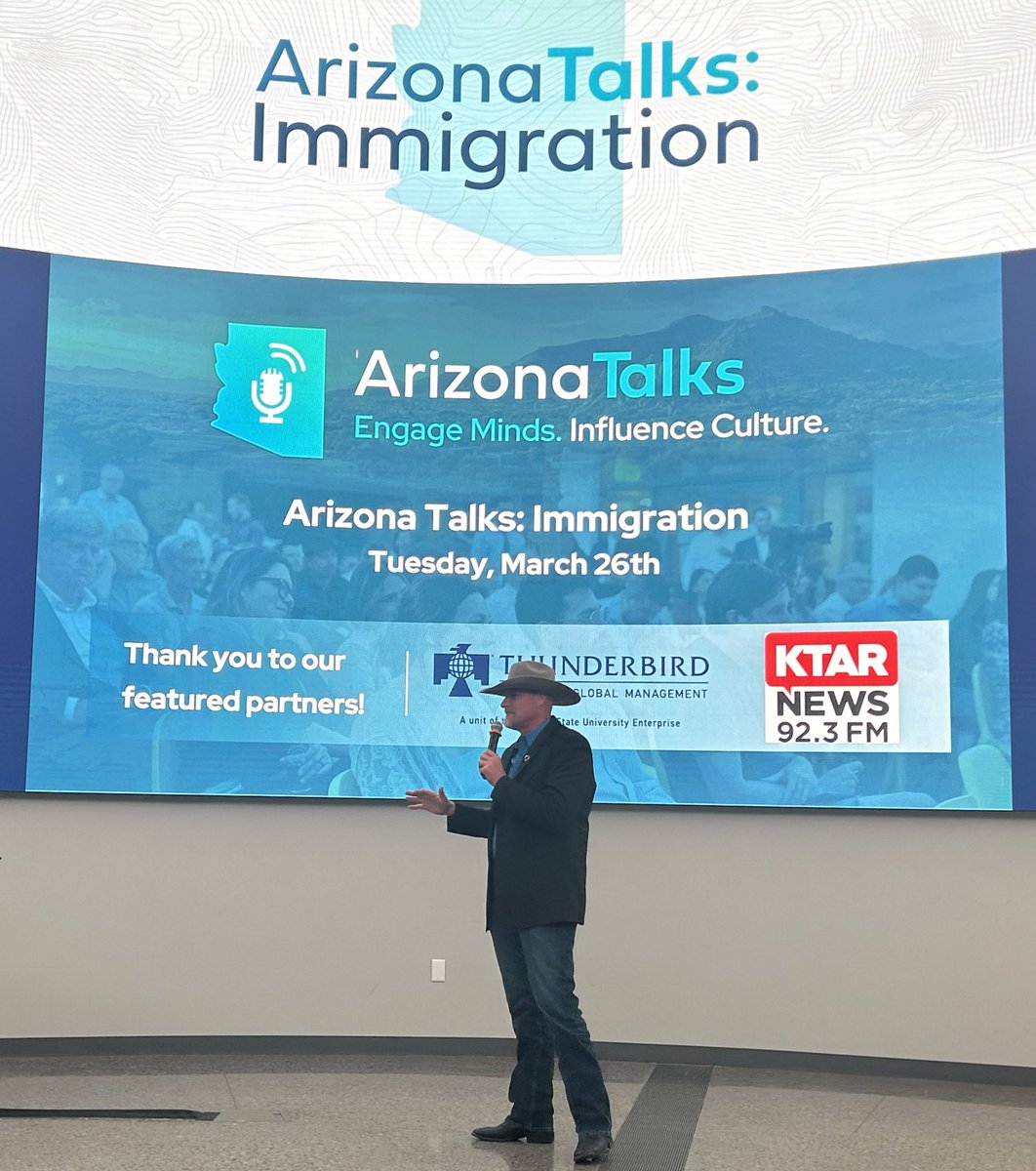 It was a night filled with insightful and honest discussion on this topic. @LuisAcosta22 shared his personal story as a DACA recipient. @PinalCSO Sheriff Lamb shed light on the reality of crime that is intertwined with immigration. Cont’d.. @ArizonaTalks @KTAR923