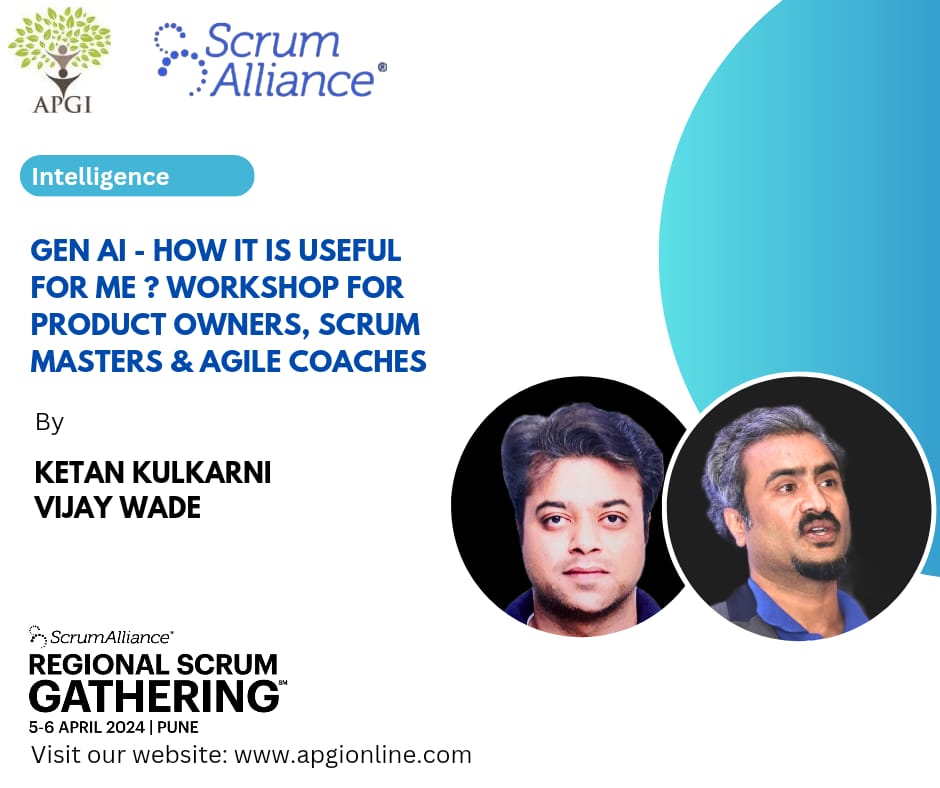 APGI is excited to welcome Vijay Wade &amp; Ketan Kulkarni to #RSGPune2024

#APGI2024