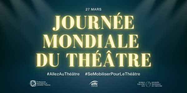 Bonne #JourneeMondialeduTheatre ! Depuis 1961, la Journée mondiale du théâtre est reconnue le 27 mars comme une occasion pour chacun de célébrer la valeur, l'importance et la contribution du #théâtre à notre société. #AllexAuThéâtre #SeMobiliserPourLeThéâtre