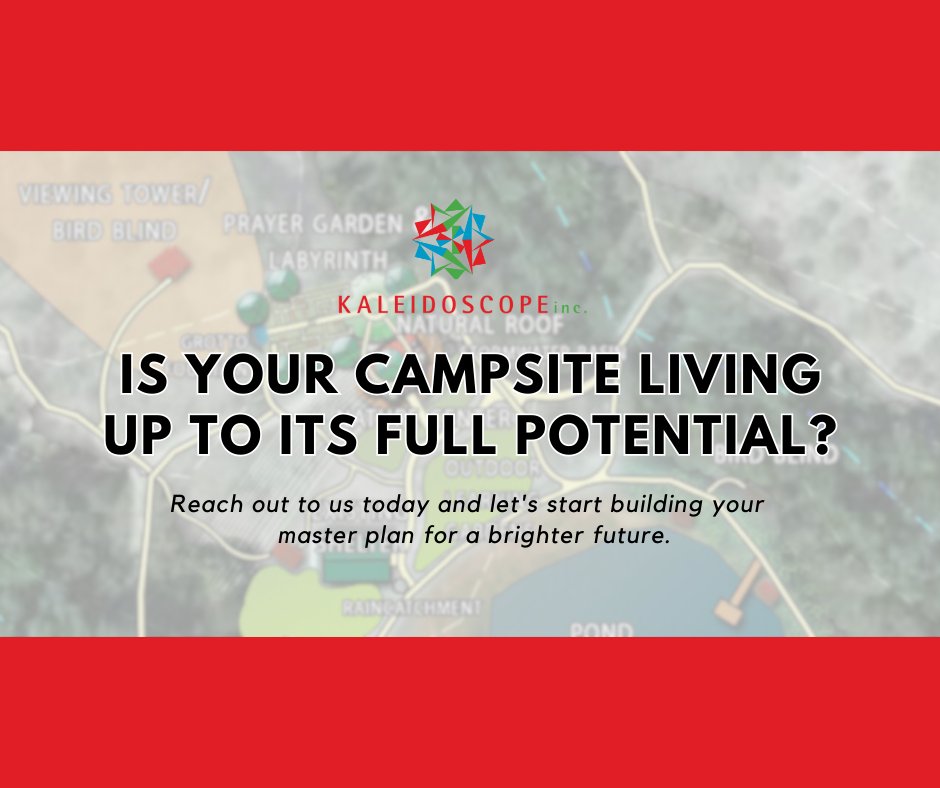 Is your campsite living up to its full potential? 🤔 Our Master Site Plan Consulting service is your key to unlocking the true potential of your campsite.

Set up a conversation with us at ➡️ bit.ly/3ZsnyQD 
 
#KaleidoscopeInc #CampConsulting #CampsiteOptimization