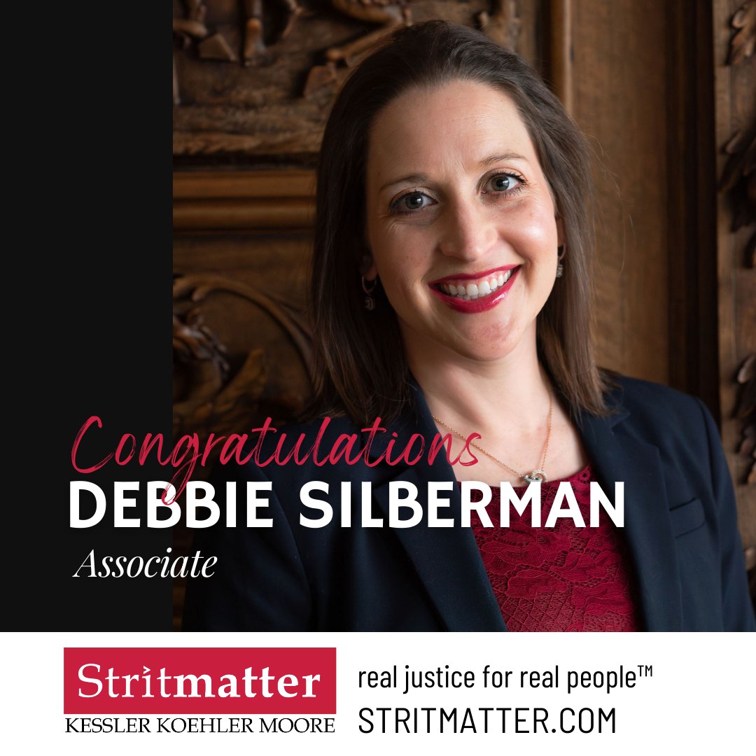 We are thrilled to announce Deb Silberman’s well-deserved promotion to Associate at The Stritmatter Firm. Join us in celebrating Deb’s achievement! 👏