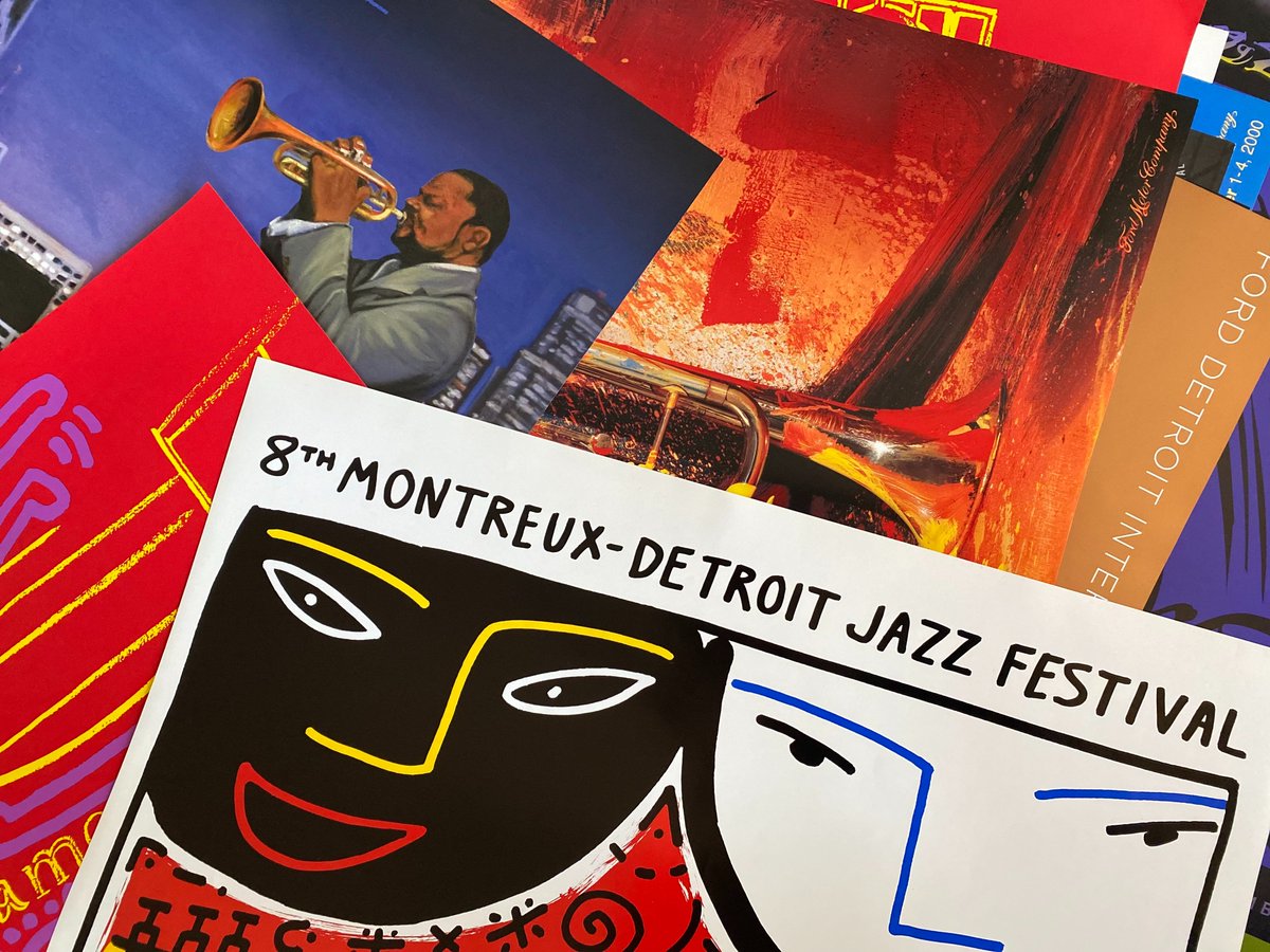The Detroit Jazz Festival's vintage poster cache is a piece of jazz -- and Detroit -- history. 📷 Although some years are sold out, there are still many eye-catching, wall-brightening selections to choose from. Go to the link below, and claim your own! bit.ly/DJFOfficialSto…