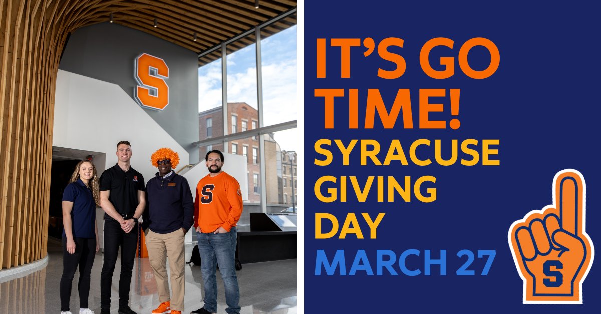 Today is #CuseGivingDay! Rally with us to uplift military-connected students—veterans, service members, ROTC cadets, and their families. Your contribution makes a difference. Let's demonstrate the power of Orange! 💪 givecampus.com/campaigns/4350…