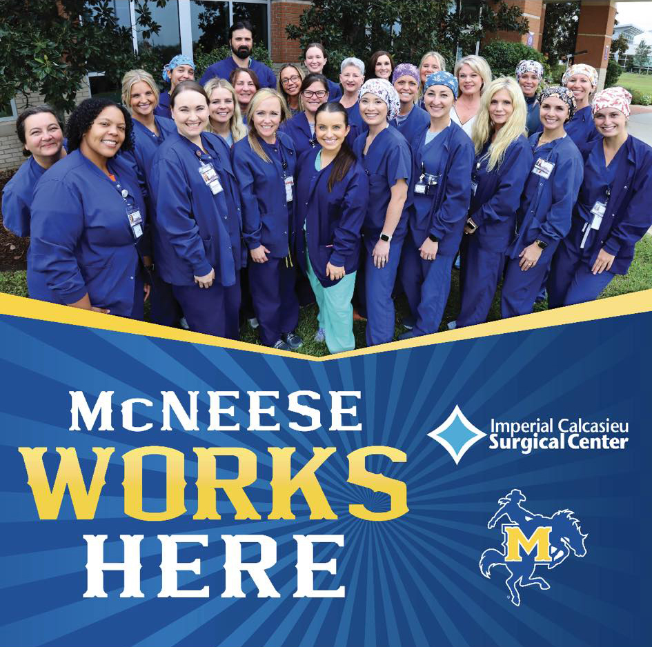 McNeese's tweet photo. It's #McNeeseWorksHere Wednesday! π π Thank you Tademy Photography, Cutrer Media, SWLA Center for Health Services and Imperial Calcasieu Surgical Center! Become a Cowboy! https://t.co/Ov7dHNYMmg https://t.co/VALZDmzM9g