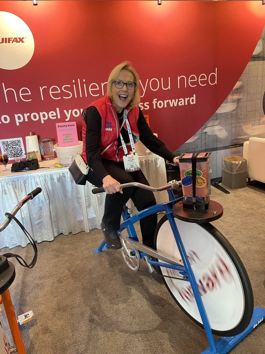 Work hard, play hard. We are having an amazing time at #CBALIVE2024 where our customers can ride our smoothie bike and learn more on how they can propel their business forward.
