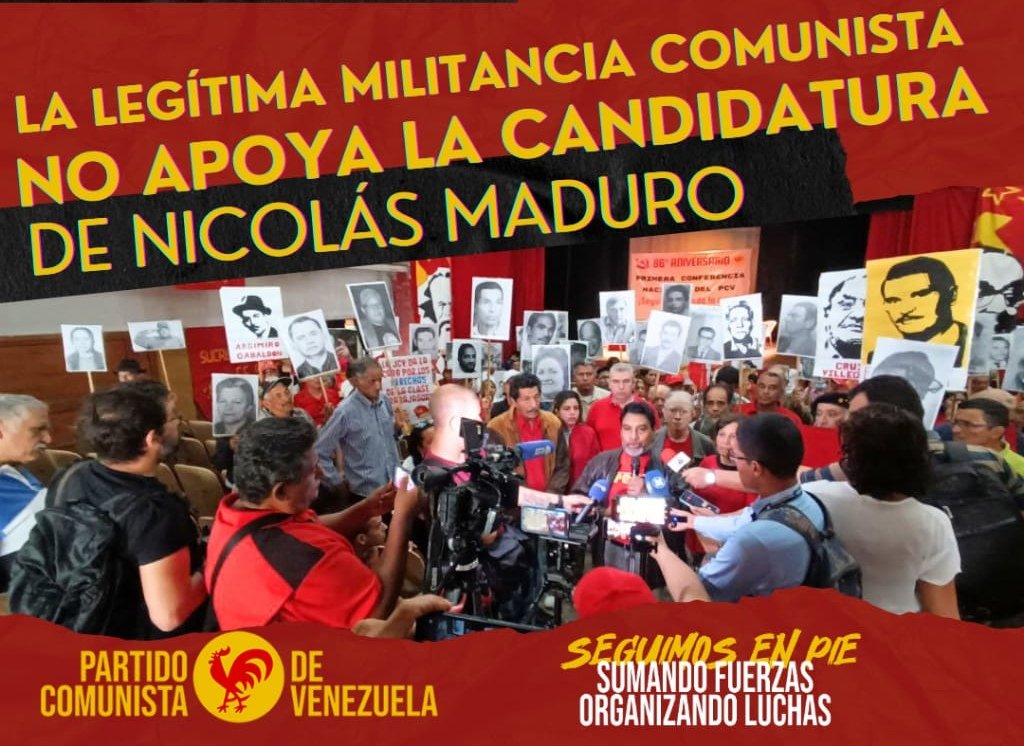 #Venezuela 🇻🇪 🚩La legítima militancia comunista @PCV_Venezuela 'NO APOYA' a Nicolás Maduro. Por embustero, neoliberal, antiobrero, antipopular, antidemocrático y traidor... 🎥Ve el vídeo aquí 👇 youtu.be/2jQWH5jGY2M?si…