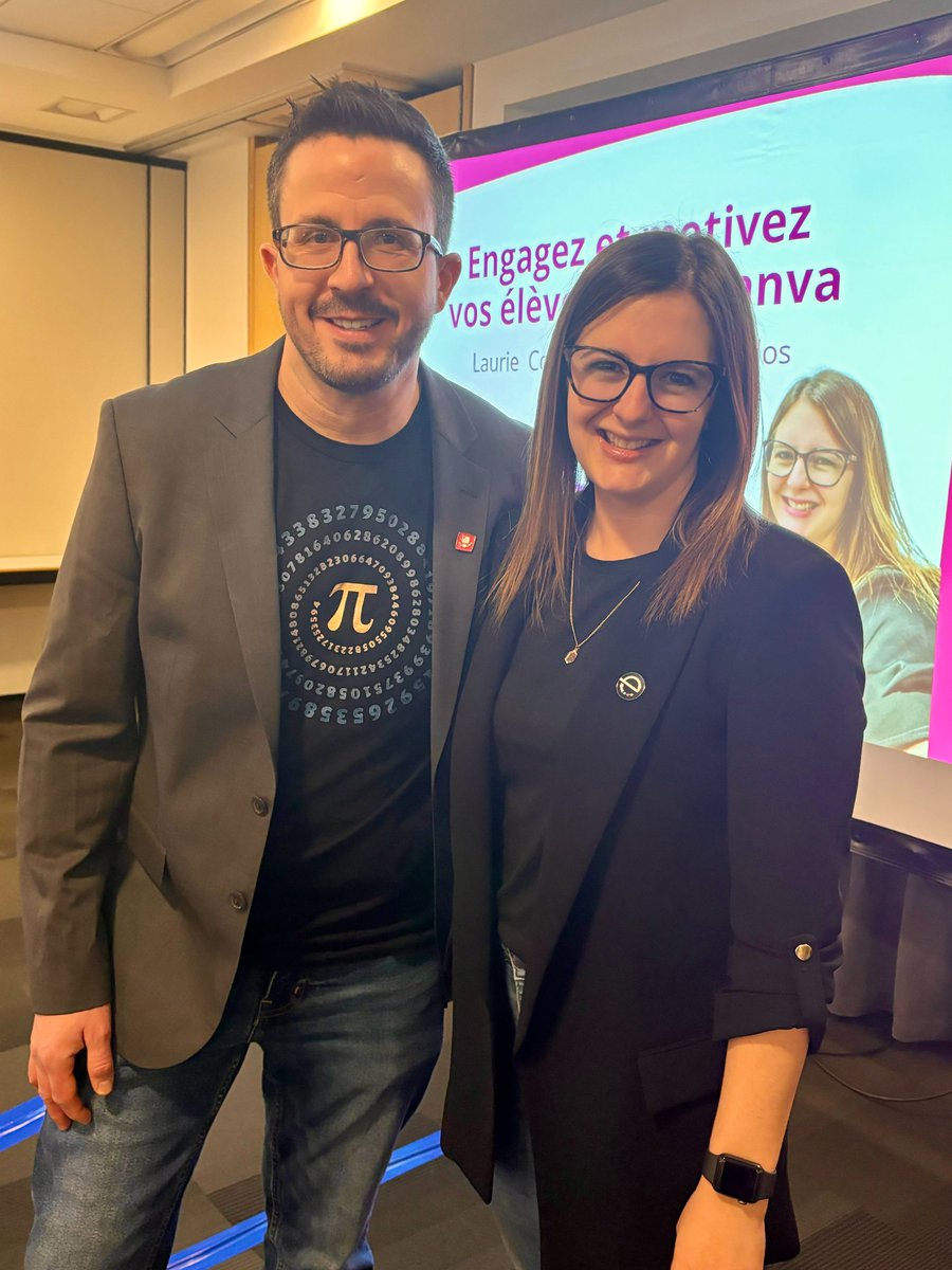 Demersm81's tweet photo. #AQUOPS Engagez et motivez vos élèves avec Canva avec @SylvainDuclos2  et @Lauriecouture92  L’atelier est plein et il y a beaucoup de chanceux ! https://t.co/mX02FWmg8W