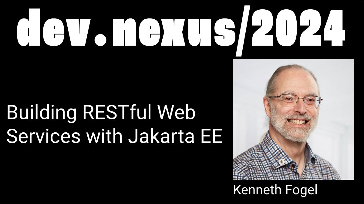 Building RESTful Web Services with Jakarta EE from @Java_Champions @JChampionsConf organizer @omniprof will be epic!! Register today while tickets last! @devnexus #Atlanta USA Apr 9-11, 2024
