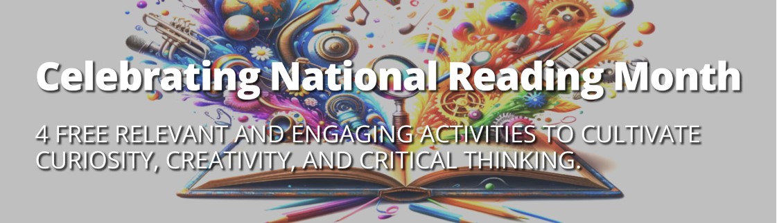 Foster your students' love of reading in a way that's memorable, meaningful, and fun! Download these four free activities and celebrate National Reading Month in your classroom: bit.ly/439CRQT #Edchat #PBL