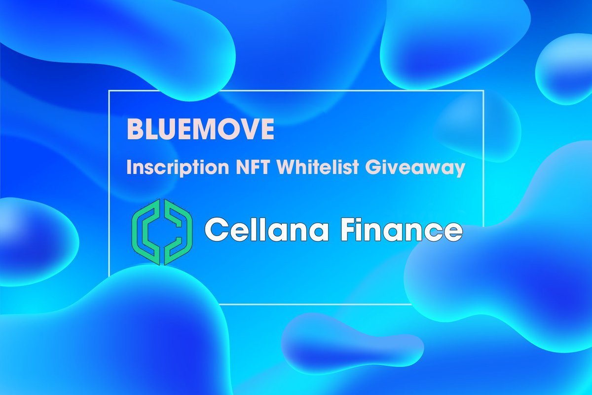 🎉 Join our NFT Whitelist Giveaway! 🚀Exciting news! In collaboration with @CellanaFinance, we're offering Whitelist spots for a chance to mint our exclusive NFTs on @Aptos🔥 To participate: 1️⃣ Follow @BlueMove_OA & @CellanaFinance 2️⃣ Like, Retweet, and tag 3 friends 3️⃣ Secure…