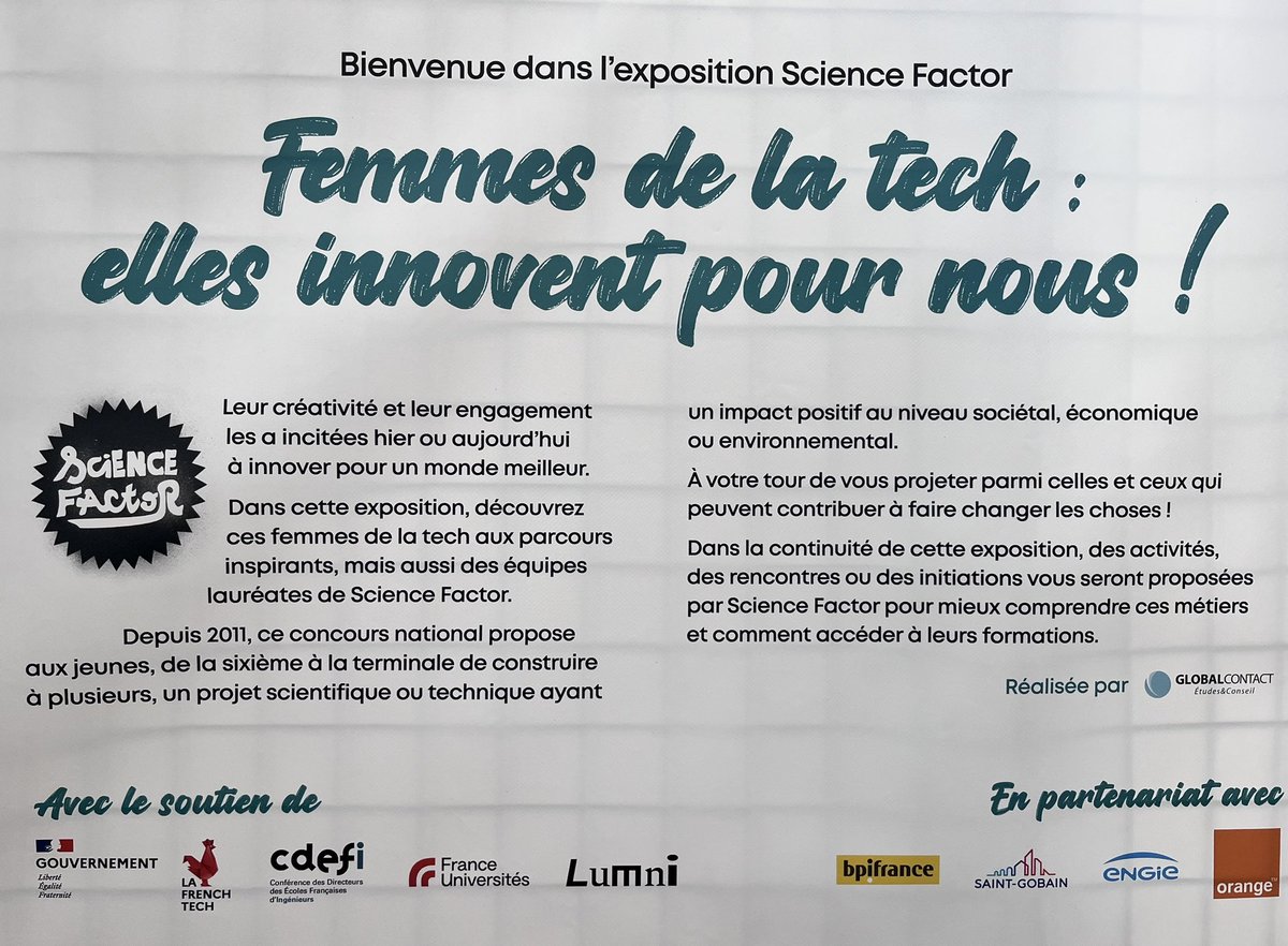 Sahar_ZB_'s tweet photo. Les élèves du @ClgMagellan travaillent cette semaine sur l’exposition « Les femmes de la tech, elles innovent pour nous », @ScienceFactor #parcoursavenir https://t.co/6rXO8zZWKD