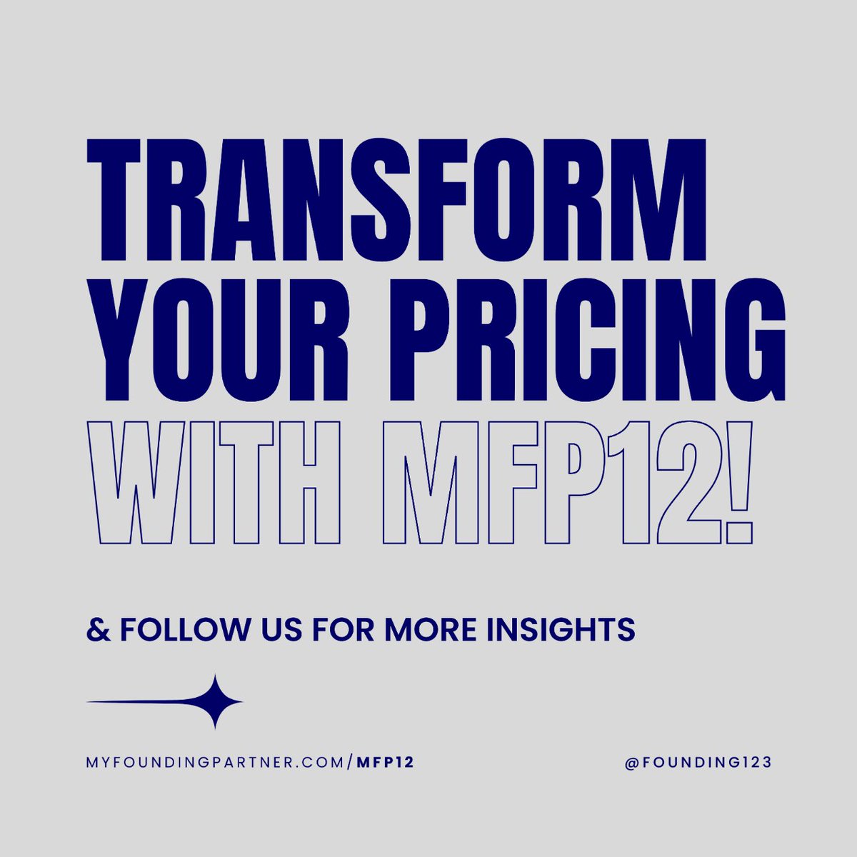Unlock the secrets of strategic pricing with MFP12.

Master pricing for maximum profit and reflect your brand's value. 💡🏷️

#PricingStrategy #RevenueGrowth #ProfitAnalysis #MFP #BeAFounder