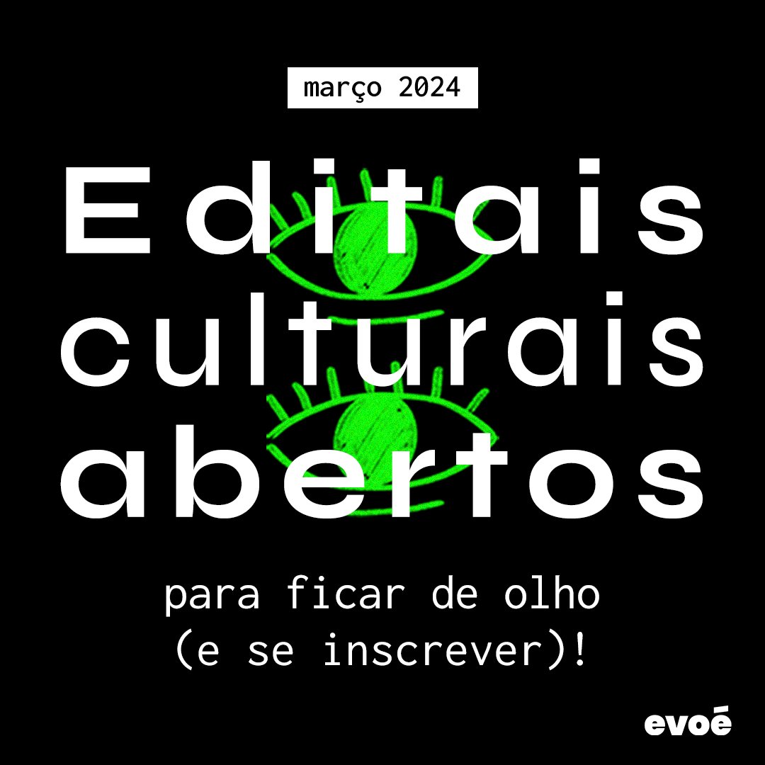 evoecc's tweet photo. Thread dos editais culturais abertos de março para ficar de olho >>
- Seleção Petrobrás Cultural novos eixos (inscrições até 08/04, corree!🗣️): https://t.co/Qf5OKvTL83
- Edital Território Sesi-SP e Ocupação Artística (inscrições até 12/04): https://t.co/yfMTtqoebj https://t.co/mRPdoy5fGh