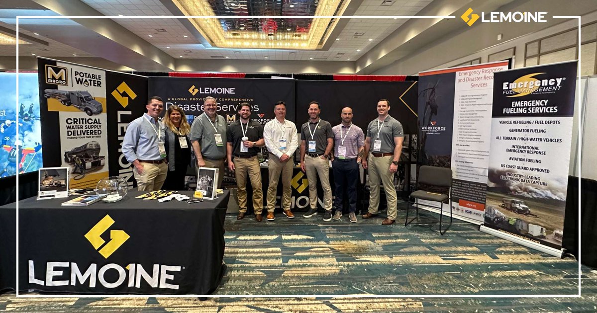 Join the #1LEMOINE Team at the National Hurricane Conference today - it is the last day! Visit booth 303/305 to chat with our #DisasterRecovery #Resiliency and #EmergencyManagement experts. #NHC24 #NationalHurricaneConference #HurricaneSeason