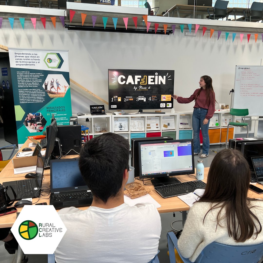 FabLabLeon's tweet photo. 🚀 9 jóvenes rurales concluyen el Bootcamp de #RuralCreativeLabs en León, llevando la innovación y el emprendimiento a nuevas alturas. ¡El futuro es digital y está en nuestras raíces! 🌿💡 #EmprendimientoRural #InnovaciónDigital #leonesp https://t.co/y353VMMHIY
