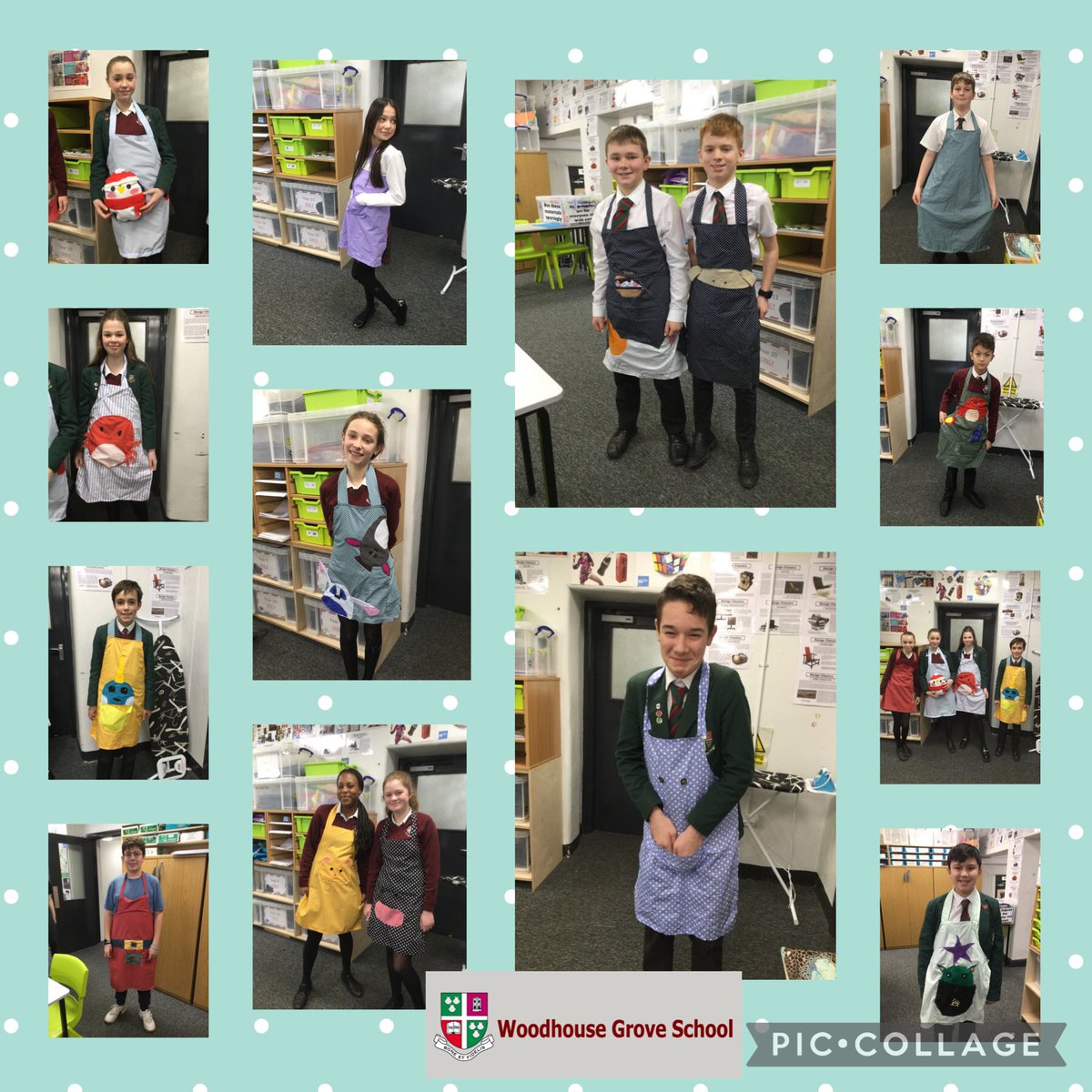 Part 2!! Year 8 textiles groups in dt creating their own squishmallow inspired aprons. Some classic catwalk stances on show here! <a href="/woodhouse_grove/">Woodhouse Grove</a> #dt #squishmallows #textiles