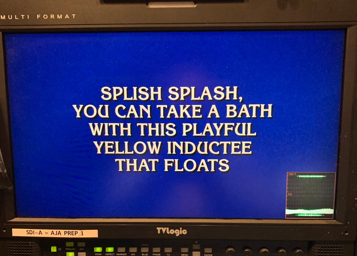 museumofplay's tweet photo. Did you know The Strong is home to the National Archives of Game Show History? This week we congratulate one of the most popular and influential game shows of all time—Jeopardy! Check out the answer from Dec. 2019 when The Strong’s Toy Hall of Fame was most recently featured. https://t.co/oGU9S2D2Ek