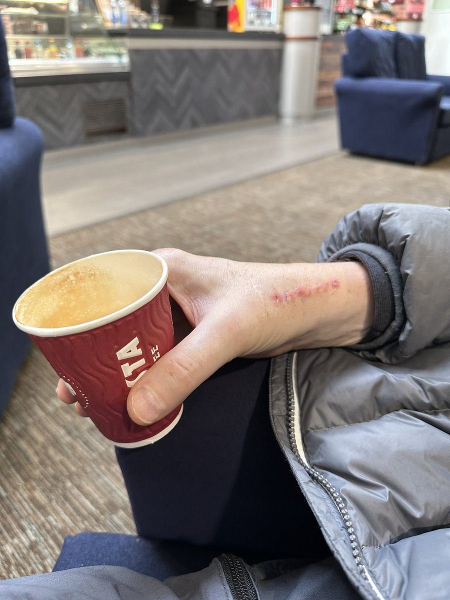 Sometimes I get slammed with a quality piece of banter and just have to roll with the punches … ‘I see your coffee hand is working again, Sergeant Major. Does that include your trigger finger?’ Well played. #banter #miltwitter #surgery #wednesdaythought