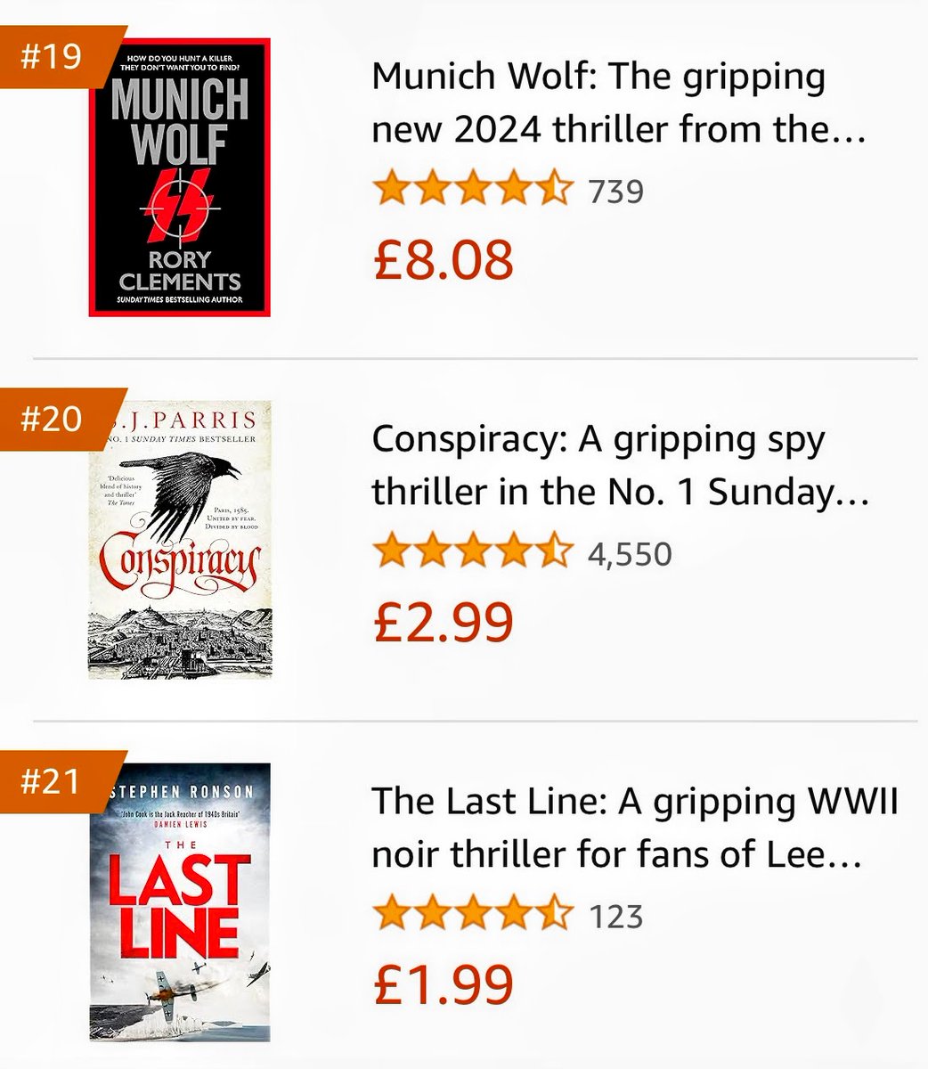 John Cook and Lady Margaret are climbing the historical thriller chart! Thanks to everyone who's read so far.

#TheLastLine is a murder mystery set in rural England during WW2. A bit of action. A bit of romance. Jack Reacher meets Foyle's War.

£1.99 for a limited time