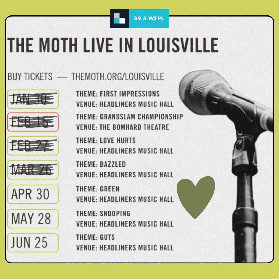 💚 Just announced + on sale now: @WFPLNews Presents @TheMoth April 30th - GREEN! 📝💬 Prepare a five-minute tale involving verdant fields, the bubbling envy, the excitement of passing “GO” and collecting $200. Stories of the unripe and inexperienced 🎫 bit.ly/greenHDL24