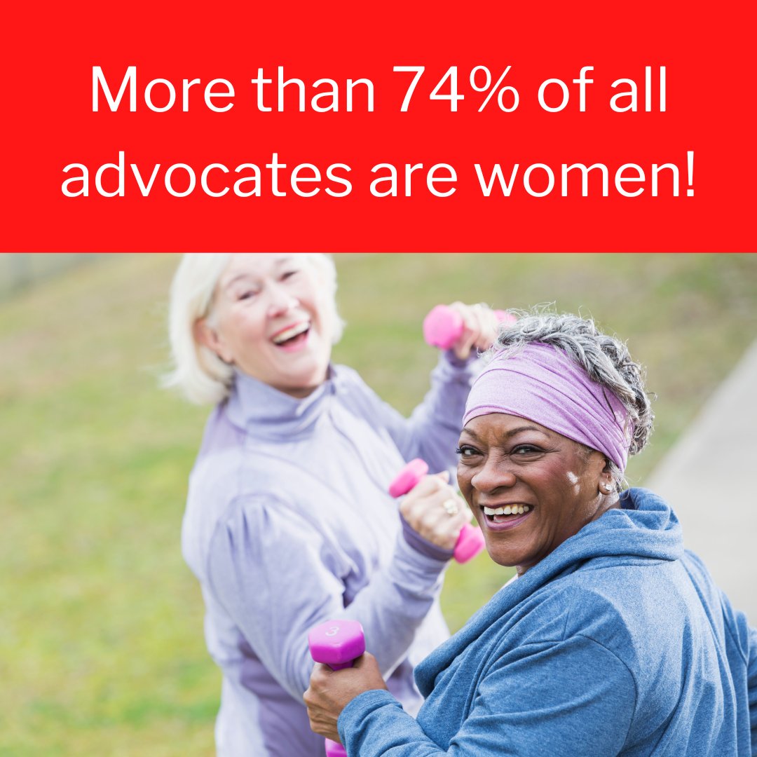 Did you know that 74.3% of all advocates are women? Join the movement, raise your voice, and be a force for change.

Go to voicesofad.com to become an Alzheimer's advocate!

#VoA #Alzheimers #AlzAdvocate #EndAlz #Women #WomenHistoryMonth