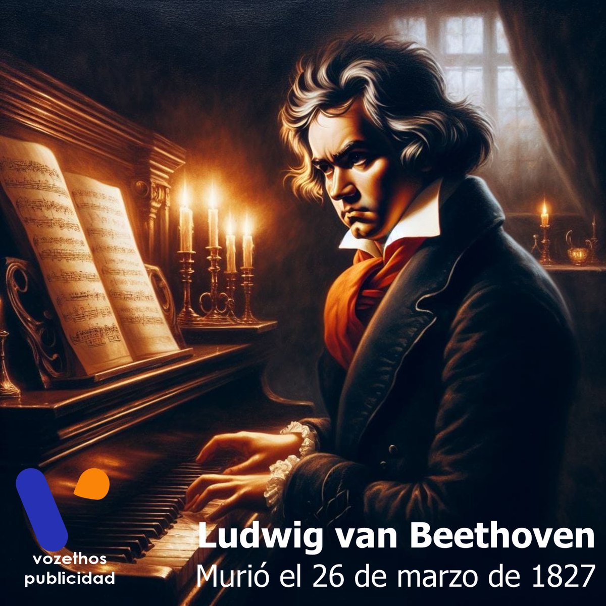 Beethoven murió el 26 de marzo de 1827, fue un compositor alemán de música clásica y romántica.  Famoso sobre todo por sus nueve sinfonías, conciertos para piano, sonatas para piano y cuartetos de cuerda. #beethoven #musica #symphony9 @vozethos
