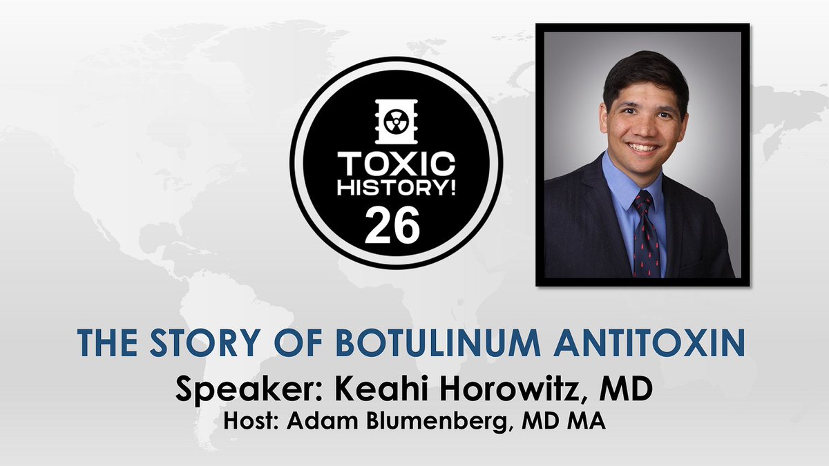 Dr. Keahi Horowitz discusses the fascinating and complex history of how Botulinum Antitoxin was developed and produced! Listen anywhere you get your podcasts and check out the the video on ToxicHistory.com!

<a href="/OhsUtox/">OHSUTox</a> <a href="/ColumbiaEM/">Columbia Emergency Medicine</a>