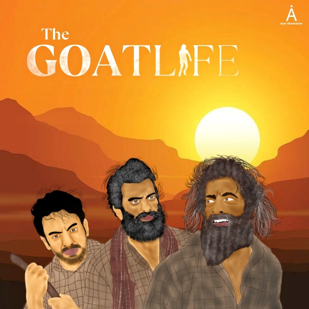 🐑👨‍🦯 the Goat life illustration 
 #TheGoatLifeOn28thMarch #TheGoatLife
#ayinillustration

@DirectorBlessy @benyamin_bh @PrithviOfficial @arrahman @Amala_ams @haitianhero
@resulp @rikaby @iamkrgokul #TalibAlBalushi
