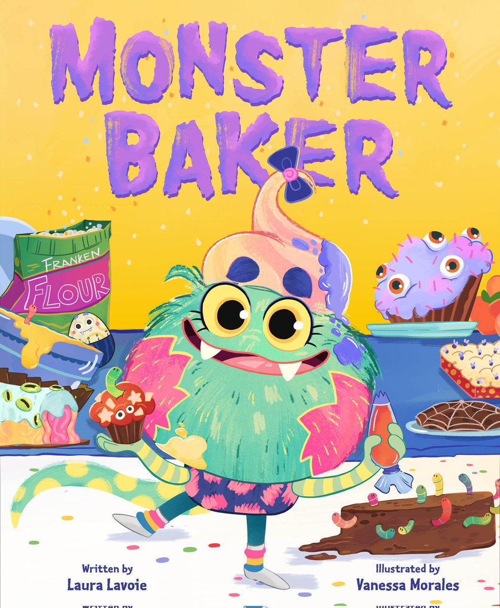 #Teachers! I just celebrated a big birthday & I want to give away a signed copy of my birthday-themed picture book, MONSTER BAKER, to celebrate! Plus, I'll include enough monsterrific sticker sheets to give to your whole class! ⭐️Follow & RT to enter⭐️ I'll draw a winner on 4/1!